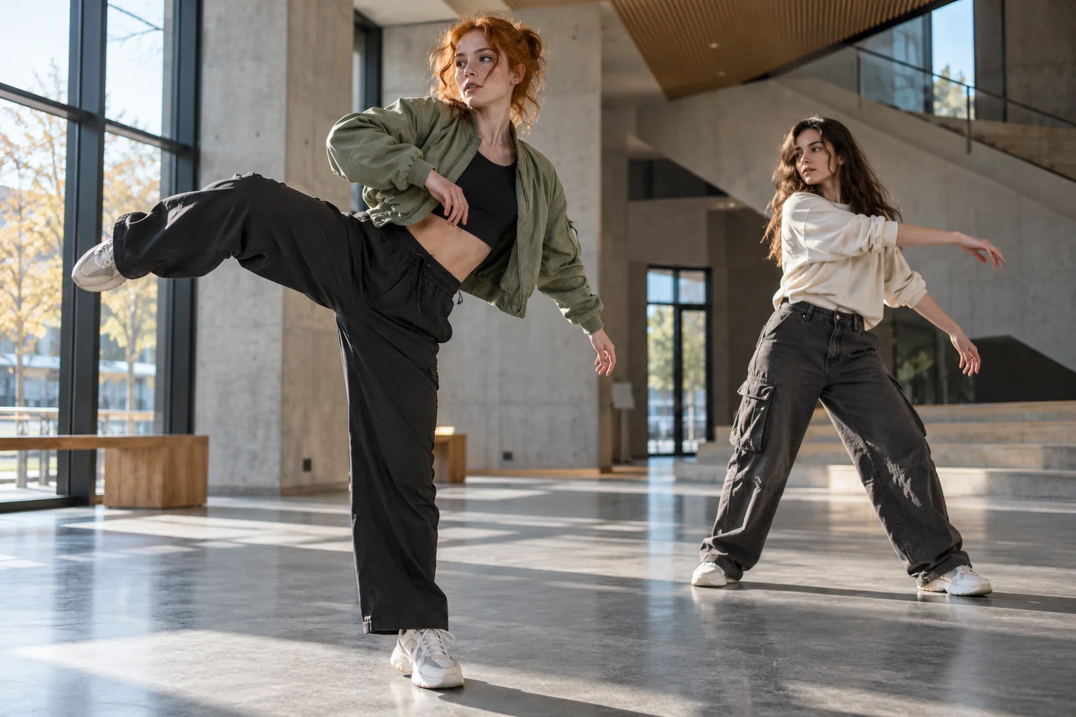 Uma coreografia com sintonia entre os dois